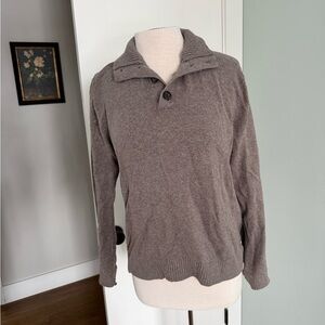 Banana Republic Brown Button-Up Sweater